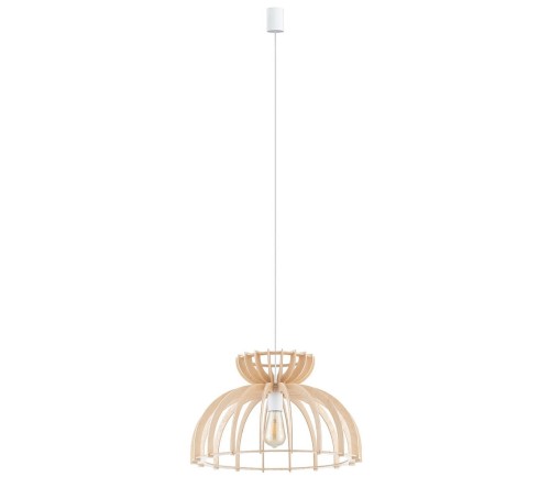 Lampa sufitowa wisząca Industrialna Loft KYMI C zwis 10572 NOWODVORSKI Lighting E27 x1 oświetleniowa żyrandol nowoczesna drewno do Kuchni Jadalni nad stół blat wyspę drewniana sklejka Inspiracje Premium