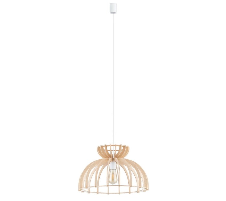 Lampa sufitowa wisząca Industrialna Loft KYMI C zwis 10572 NOWODVORSKI Lighting E27 x1 oświetleniowa żyrandol nowoczesna drewno do Kuchni Jadalni nad stół blat wyspę drewniana sklejka Inspiracje Premium