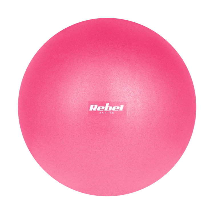 Mini piłka gimnastyczna do pilates rehabilitacyjna 25cm, kolor różowy, REBEL ACTIVE RBA-3103-PK