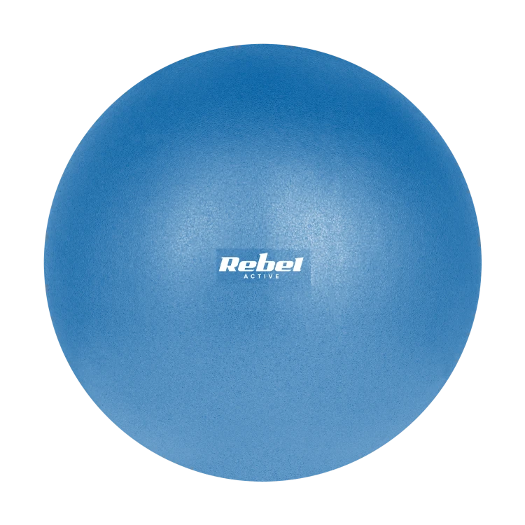 Mini piłka gimnastyczna do pilates rehabilitacyjna 25cm, kolor niebieski, REBEL ACTIVE RBA-3103-BL