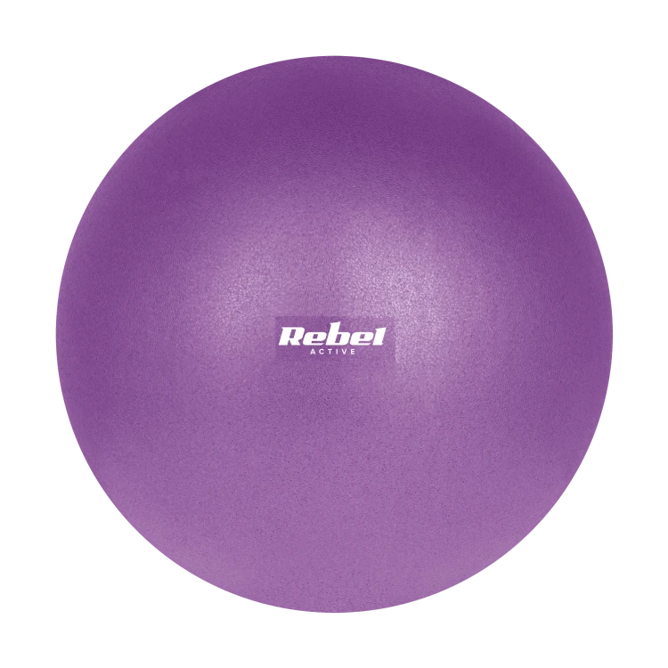 Mini piłka gimnastyczna do pilates rehabilitacyjna 25cm, kolor fioletowy, REBEL ACTIVE RBA-3103-PU