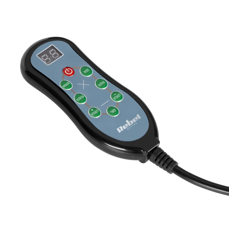 Masażer stóp / łydek, ud,  Shiatsu, funkcja grzania, pilot,  REBEL ACTIVE RBA-6006