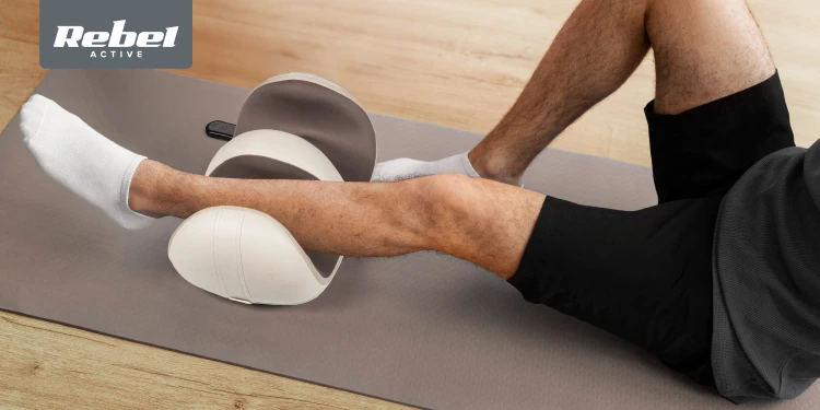Masażer stóp / łydek, ud,  Shiatsu, funkcja grzania, pilot,  REBEL ACTIVE RBA-6006