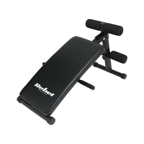 Ławka treningowa skośna do ćwiczenia mięśni brzucha, REBEL ACTIVE RBA-2005