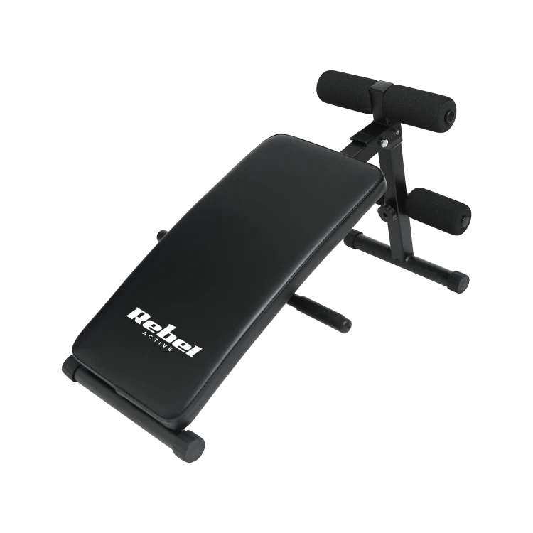 Ławka treningowa skośna do ćwiczenia mięśni brzucha, REBEL ACTIVE RBA-2005