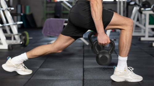 Kettlebell żeliwny 28kg, REBEL ACTIVE RBA-2323-28