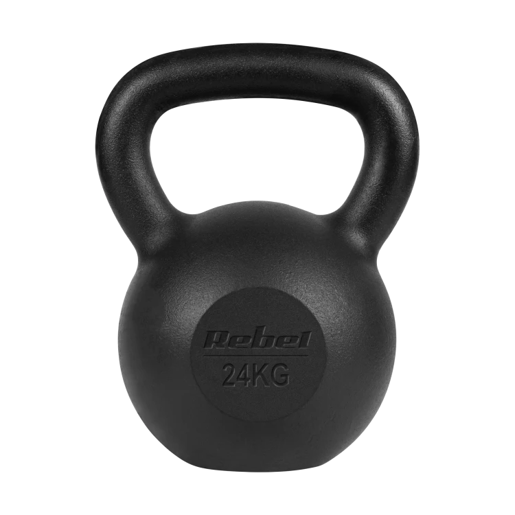 Kettlebell żeliwny 24kg, REBEL ACTIVE RBA-2323-24