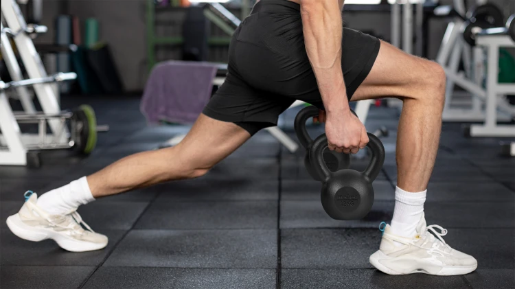 Kettlebell żeliwny 18kg, REBEL ACTIVE RBA-2323-18