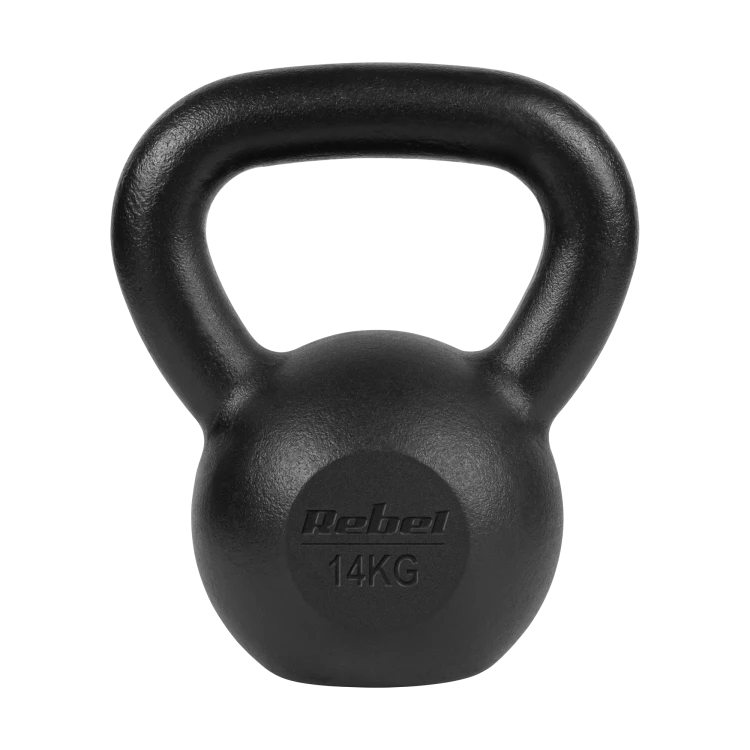 Kettlebell żeliwny 14kg, REBEL ACTIVE RBA-2323-14