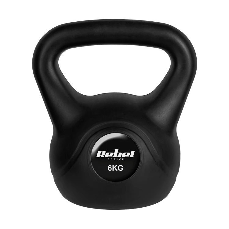 Kettlebell bitumiczny 6 kg REBEL ACTIVE RBA-2313