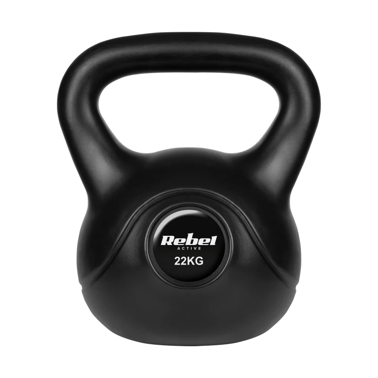 Kettlebell bitumiczny 22 kg REBEL ACTIVE RBA-2321