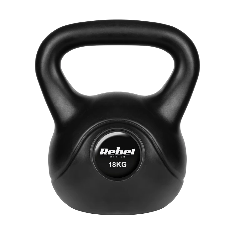 Kettlebell bitumiczny 18 kg REBEL ACTIVE RBA-2319