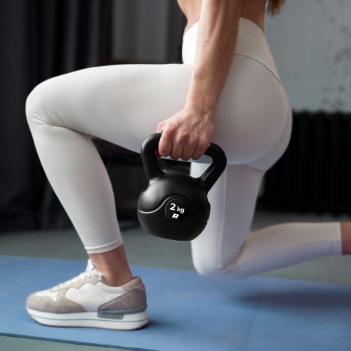 Kettlebell bitumiczny 16 kg REBEL ACTIVE RBA-2318