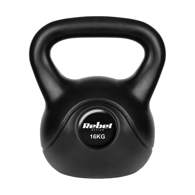 Kettlebell bitumiczny 16 kg REBEL ACTIVE RBA-2318