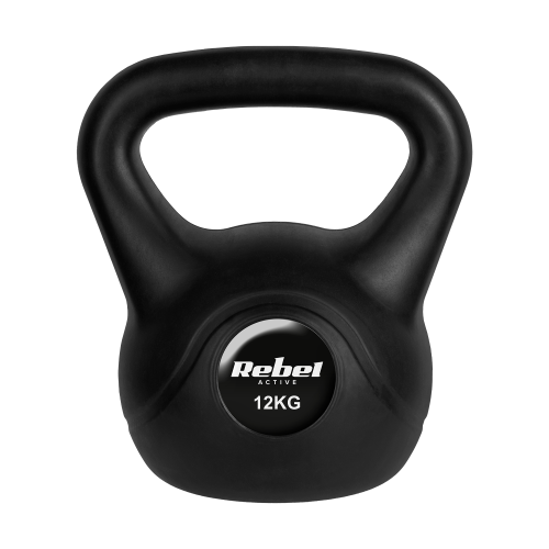 Kettlebell bitumiczny 12 kg REBEL ACTIVE RBA-2316