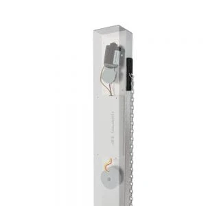 Słupek pasywny do zapory łańcuchowej do parkingu Tousek LIFT X2 11590170 maksymalnie 10m łańcucha LIFT-X2 X-2 aluminium alternatywa dla szlabanu zapora parkingowa