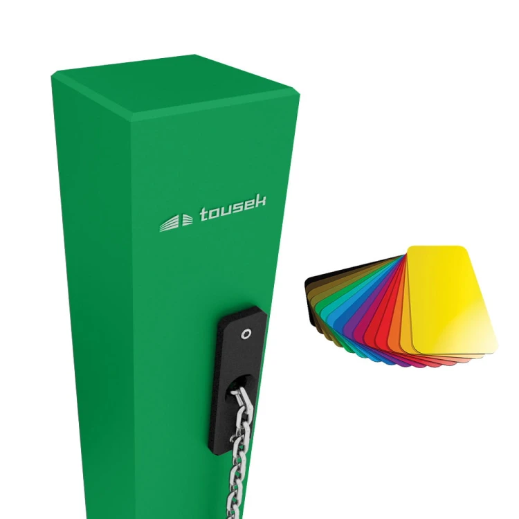 Łańcuch ze stali nierdzewnej metalowy z ciężarkiem do zapory łańcuchowej do parkingu Tousek LIFT X2 11590130 długość 6m LIFT-X2 X-2 dla pojazdów powyżej 3,5 tony łańcuch do podjazdów stal nierdzewna alternatywa dla szlabanu zapora parkingowa