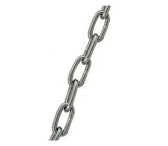 Łańcuch ze stali nierdzewnej metalowy z ciężarkiem do zapory łańcuchowej do parkingu Tousek LIFT X2 11590140 długość 10m LIFT-X2 X-2 dla pojazdów powyżej 3,5 tony łańcuch do podjazdów stal nierdzewna alternatywa dla szlabanu zapora parkingowa