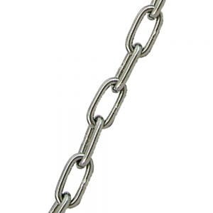 Łańcuch ze stali nierdzewnej metalowy z ciężarkiem do zapory łańcuchowej do parkingu Tousek LIFT X2 11590140 długość 10m LIFT-X2 X-2 dla pojazdów powyżej 3,5 tony łańcuch do podjazdów stal nierdzewna alternatywa dla szlabanu zapora parkingowa