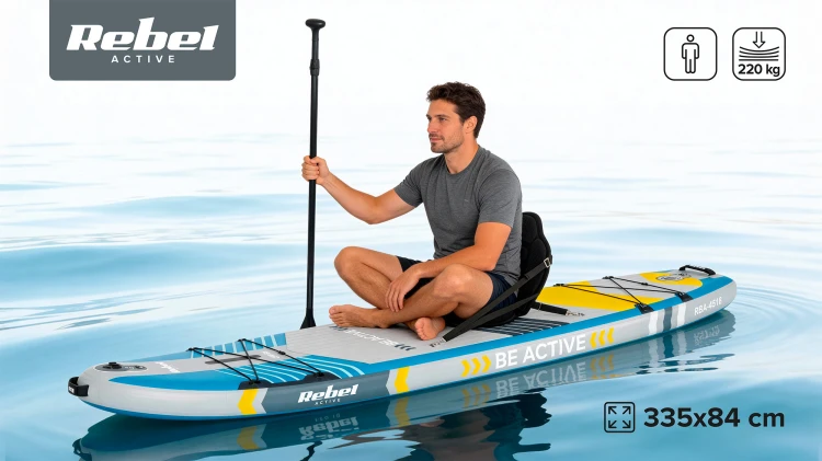 Deska SUP REBEL ACTIVE PRO RBA-4518 - niebieska RBA-4518-BL