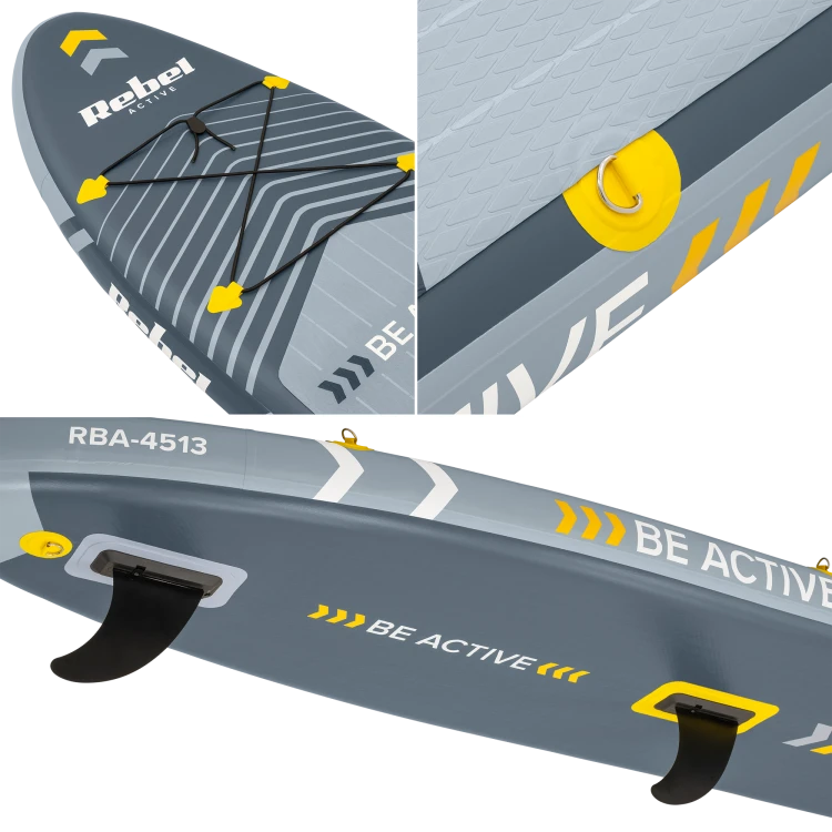 Deska REBEL ACTIVE SUP, windsurfing, pompowana, zestaw, 305x76x15 RBA-4513