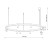 FOURTY ROUND LED XI 12286 Nowodvorski Lighting Lampa sufitowa wisząca granatowa Inspiracje Premium