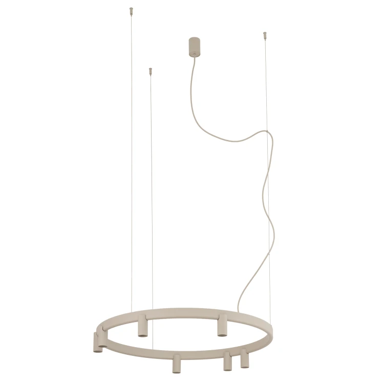 FOURTY ROUND LED VII 12284 Nowodvorski Lighting Lampa sufitowa wisząca Beżowa Inspiracje Premium