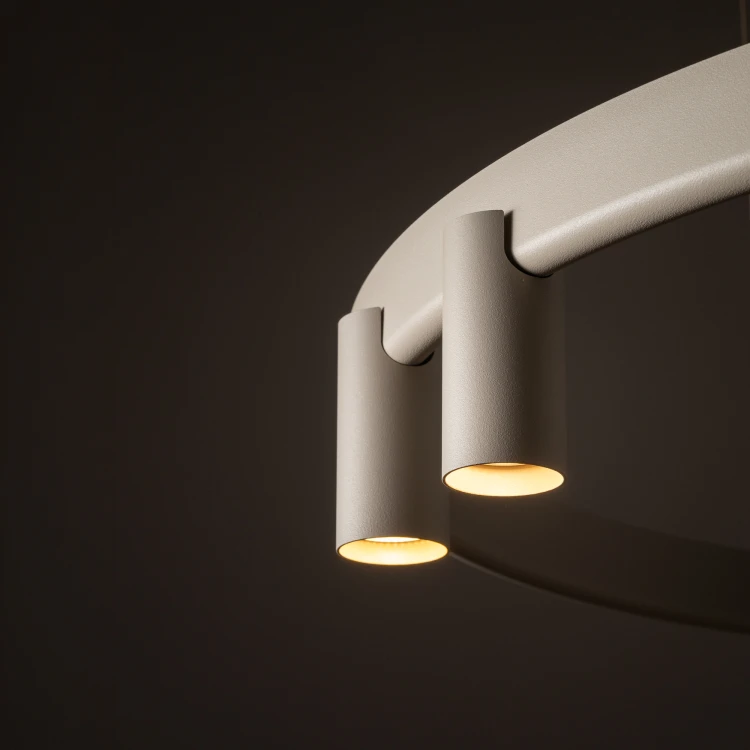 FOURTY ROUND LED VII 12284 Nowodvorski Lighting Lampa sufitowa wisząca Beżowa Inspiracje Premium