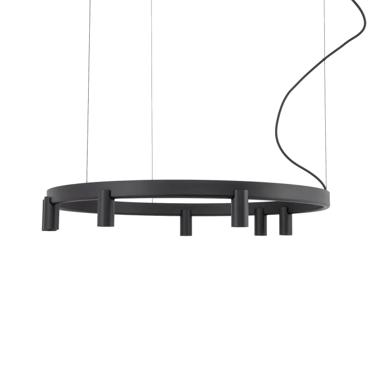 FOURTY ROUND LED VII 12285 Nowodvorski Lighting Lampa sufitowa wisząca Czarna Inspiracje Premium