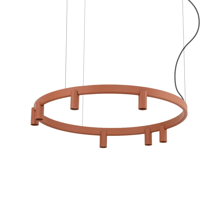 FOURTY ROUND LED VII 12418 Nowodvorski Lighting Lampa sufitowa wisząca Terakota Inspiracje Premium