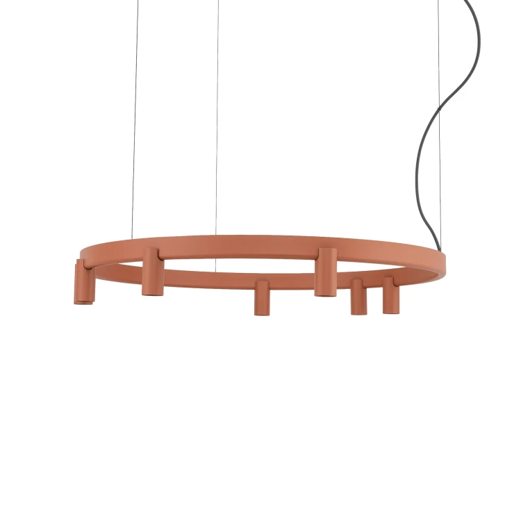 FOURTY ROUND LED VII 12418 Nowodvorski Lighting Lampa sufitowa wisząca Terakota Inspiracje Premium