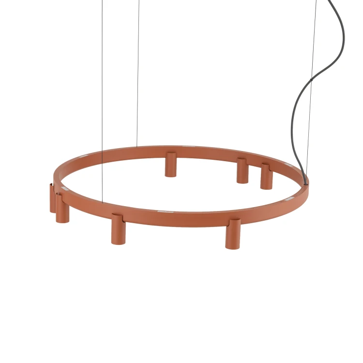 FOURTY ROUND LED VII 12418 Nowodvorski Lighting Lampa sufitowa wisząca Terakota Inspiracje Premium