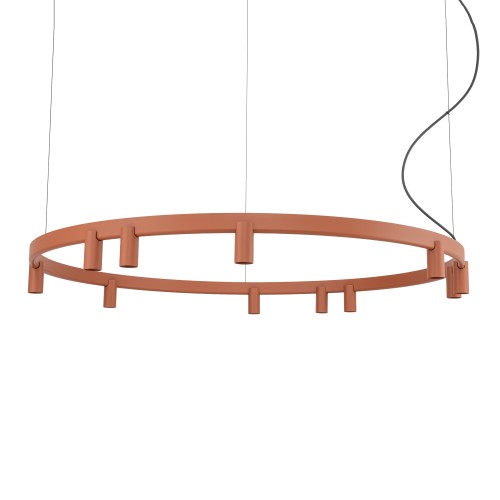 FOURTY ROUND LED XI 12420 Nowodvorski Lighting Lampa sufitowa wisząca Terakota Inspiracje Premium