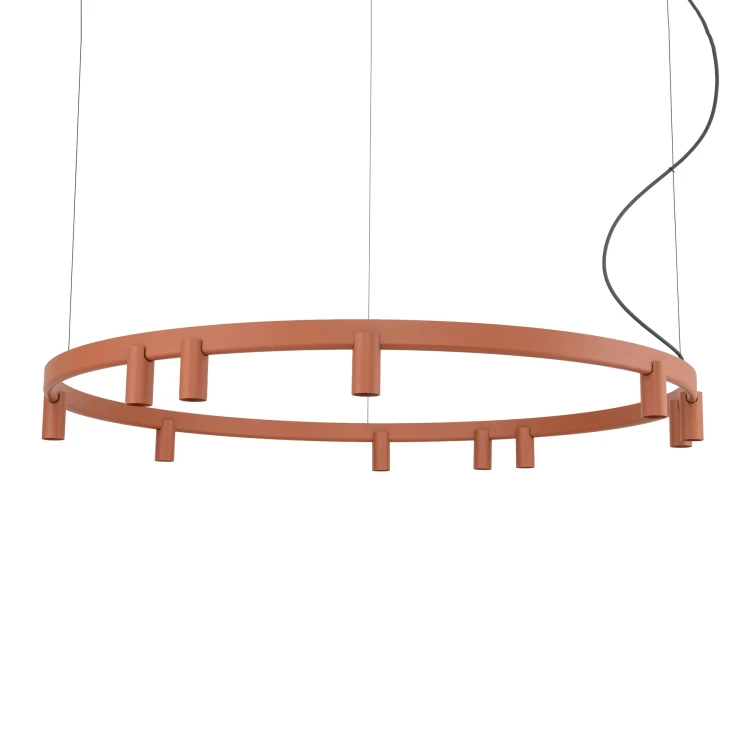 FOURTY ROUND LED XI 12420 Nowodvorski Lighting Lampa sufitowa wisząca Terakota Inspiracje Premium