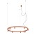 FOURTY ROUND LED XI 12420 Nowodvorski Lighting Lampa sufitowa wisząca Terakota Inspiracje Premium