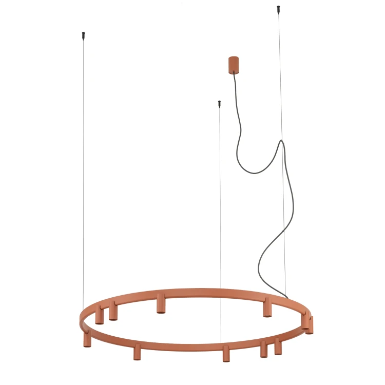 FOURTY ROUND LED XI 12420 Nowodvorski Lighting Lampa sufitowa wisząca Terakota Inspiracje Premium