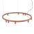 FOURTY ROUND LED XI 12420 Nowodvorski Lighting Lampa sufitowa wisząca Terakota Inspiracje Premium