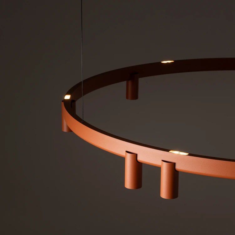 FOURTY ROUND LED XI 12420 Nowodvorski Lighting Lampa sufitowa wisząca Terakota Inspiracje Premium