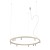 FOURTY ROUND LED XI 12287 Nowodvorski Lighting Lampa sufitowa wisząca Beżowa Inspiracje Premium