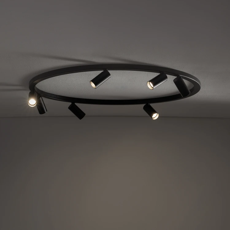 FOURTY ROUND VII 11944 Nowodvorski Lighting Lampa sufitowa Czarna Inspiracje Premium
