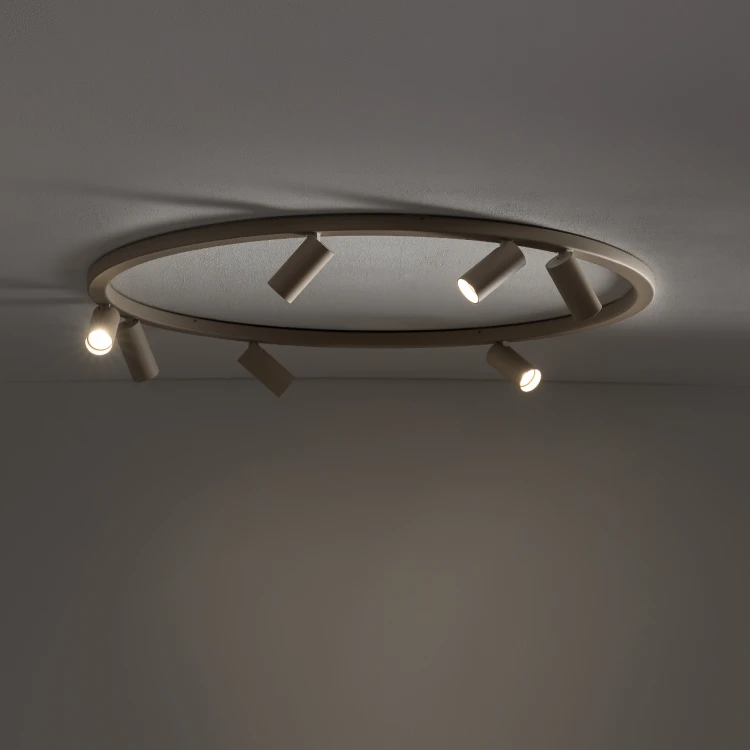 FOURTY ROUND VII 11948 Nowodvorski Lighting Lampa sufitowa Beżowa Inspiracje Premium