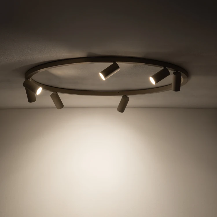 FOURTY ROUND VII 11948 Nowodvorski Lighting Lampa sufitowa Beżowa Inspiracje Premium