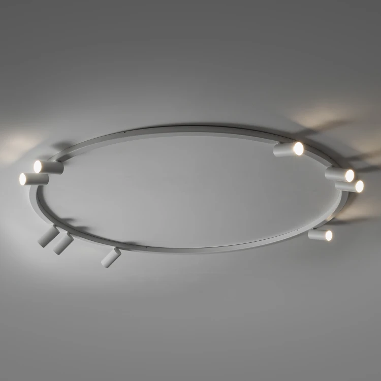 FOURTY ROUND IX 11951 Nowodvorski Lighting Lampa sufitowa Biała Inspiracje Premium