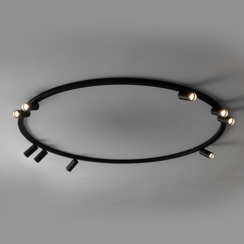 FOURTY ROUND IX 11950 Nowodvorski Lighting Lampa sufitowa Czarna Inspiracje Premium