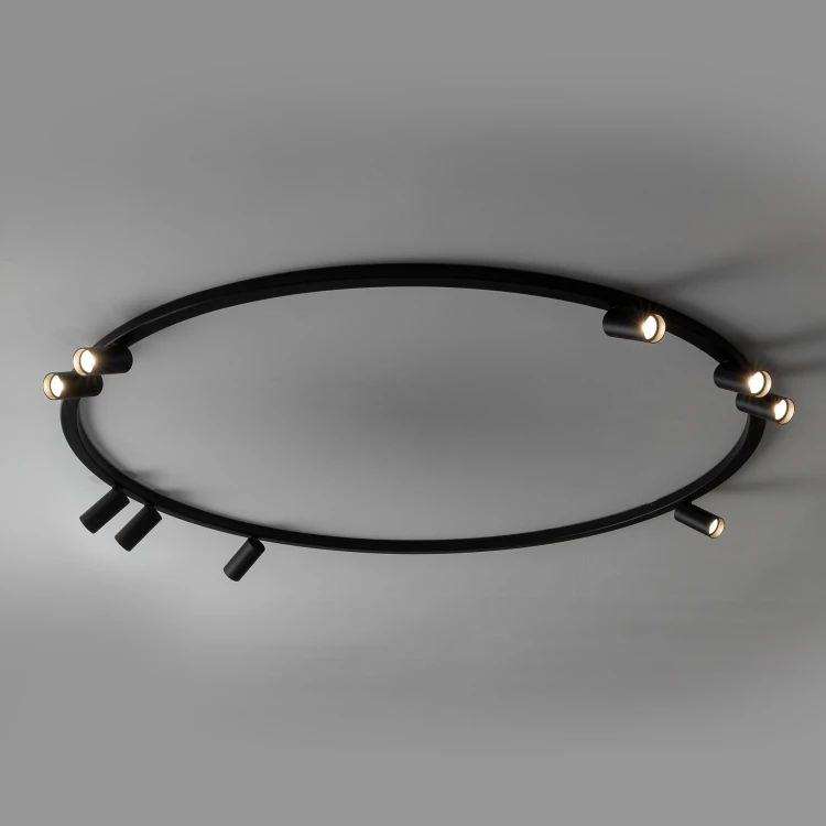 FOURTY ROUND IX 11950 Nowodvorski Lighting Lampa sufitowa Czarna Inspiracje Premium
