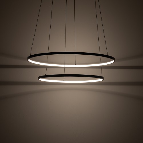 CIRCOLO POWER LED 11647 Nowodvorski Lighting Lampa sufitowa wisząca Czarny Biały Inspiracje Premium