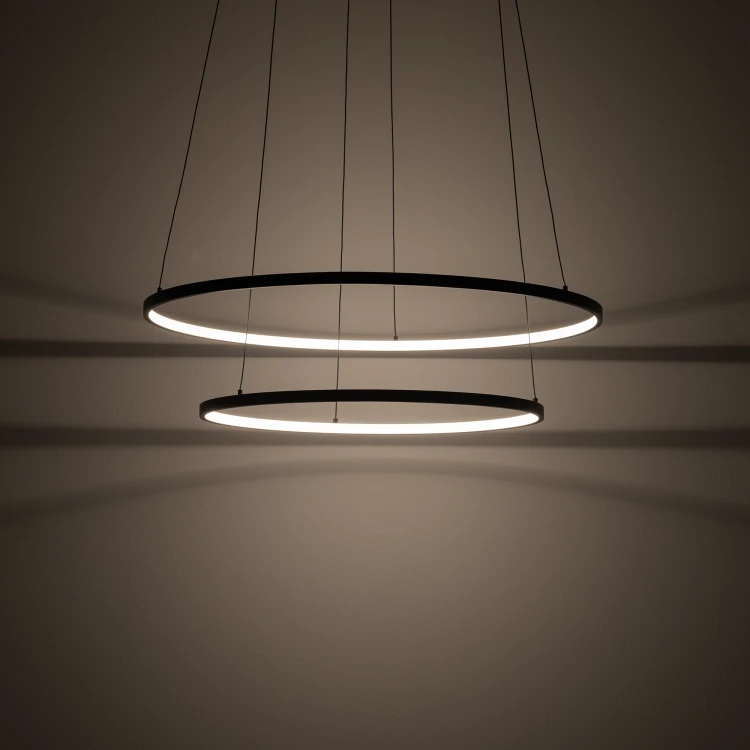 CIRCOLO POWER LED 11647 Nowodvorski Lighting Lampa sufitowa wisząca Czarny Biały Inspiracje Premium
