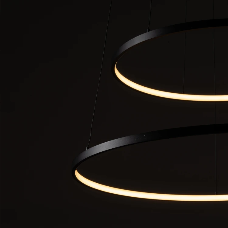 CIRCOLO POWER LED 11647 Nowodvorski Lighting Lampa sufitowa wisząca Czarny Biały Inspiracje Premium