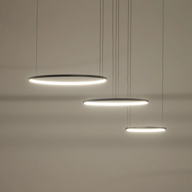 CIRCOLO POWER LED 11648 Nowodvorski Lighting Lampa sufitowa wisząca Czarny Biały Inspiracje Premium