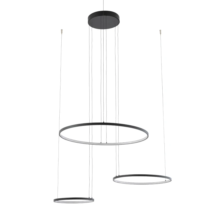 CIRCOLO POWER LED 11648 Nowodvorski Lighting Lampa sufitowa wisząca Czarny Biały Inspiracje Premium